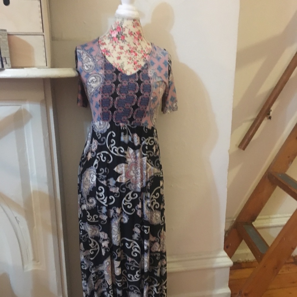 Boho paisley maxi dress